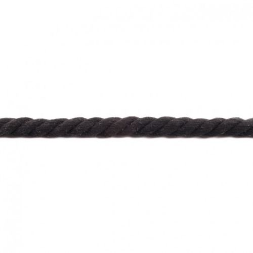 Mega Kordel, gedrehte, Ø11-15 mm, schwarz