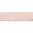 Flechttresse, Lurex Kupfer Flachkordel, 15mm, uni, rosa