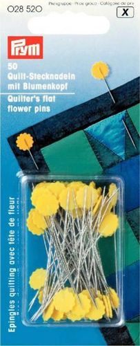 Prym Quilt-Stecknadeln mit Blumenkopf gelb