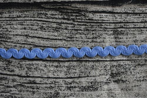 Bogenlitze, Zackenlitze, 7mm, elastisch, blau