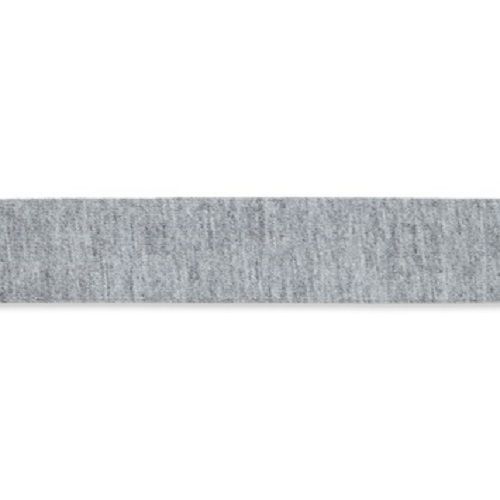 Jerseyband Schrägband Jersey grau meliert gefalzt 20mm