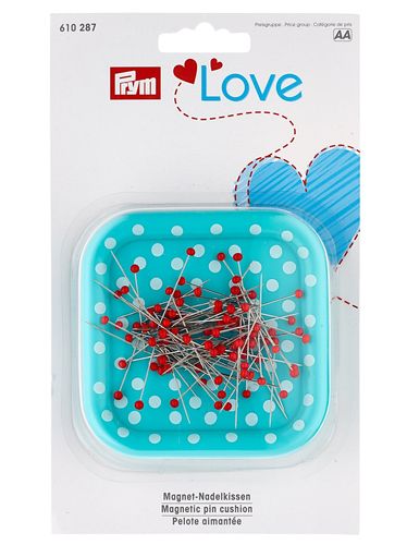 Magnetnadelkissen "Prym Love" mit Glaskopfstecknadeln