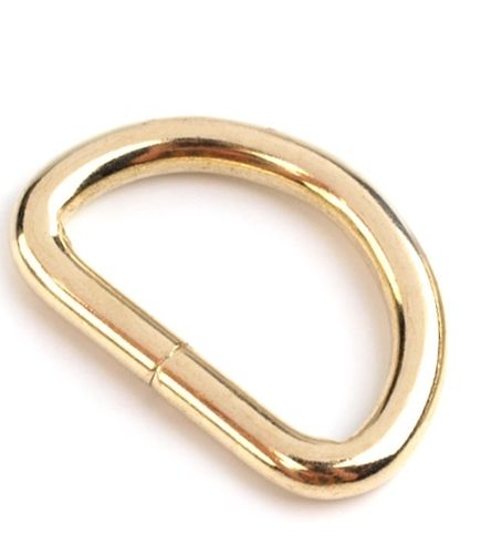 Halbring D-Ring gold Breite 32 mm