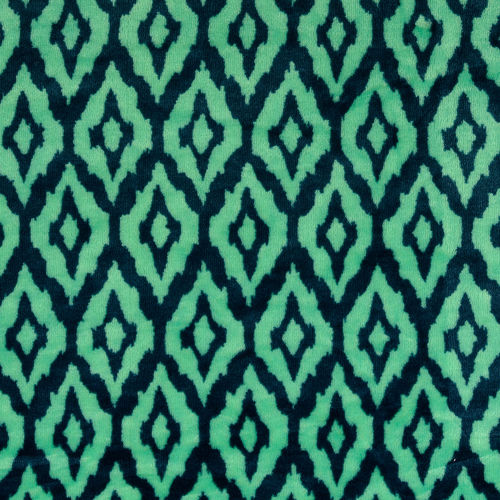 Flanell Fleece, Muster, Punkte , grün töne