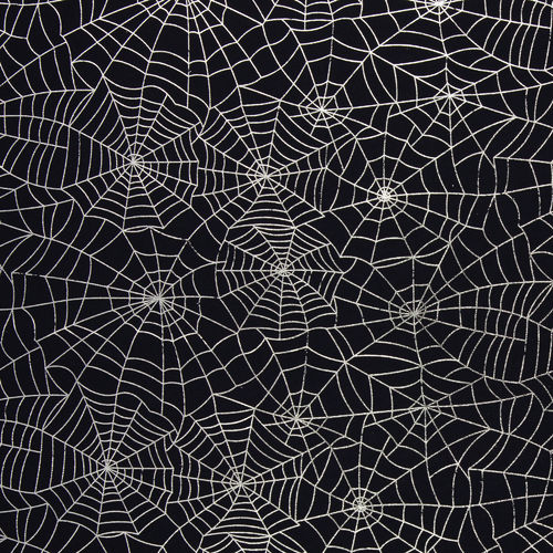 Tüll Softtüll Sider Web Spinnennetze silber schwarz