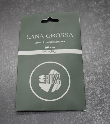 Vario Nadelseil schwarz Lana Grossa Knit Pro 80 cm