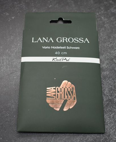 Vario Nadelseil schwarz Lana Grossa Knit Pro 40 cm