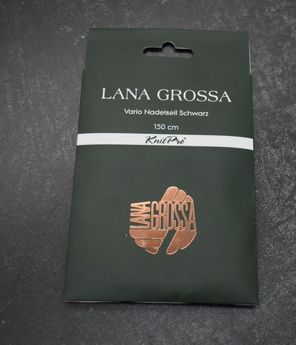 Vario Nadelseil schwarz Lana Grossa Knit Pro 150 cm